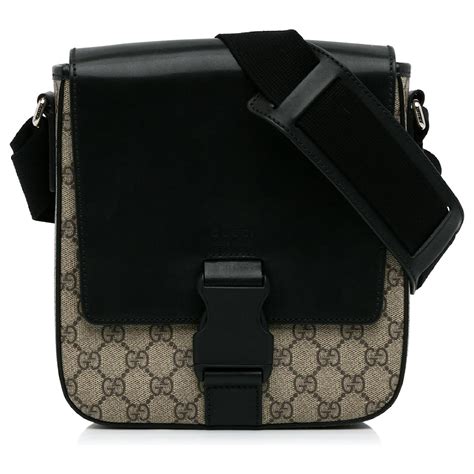 gucci supreme flap messenger bag|More.